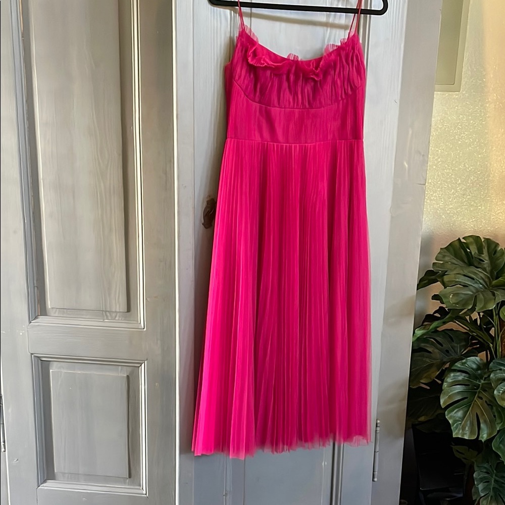 Vibrant Pink Sleeveless Dress